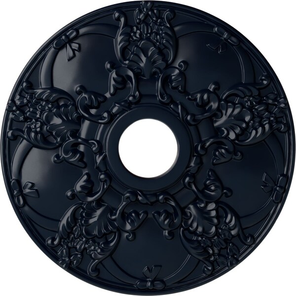 Ekena Millwork Norwich Ceiling Medallion (Fits Canopies up to 4 1/2"), 18"OD x 3 1/2"ID x 1 3/8"P, Midnight Dream CM18NOMDF - main